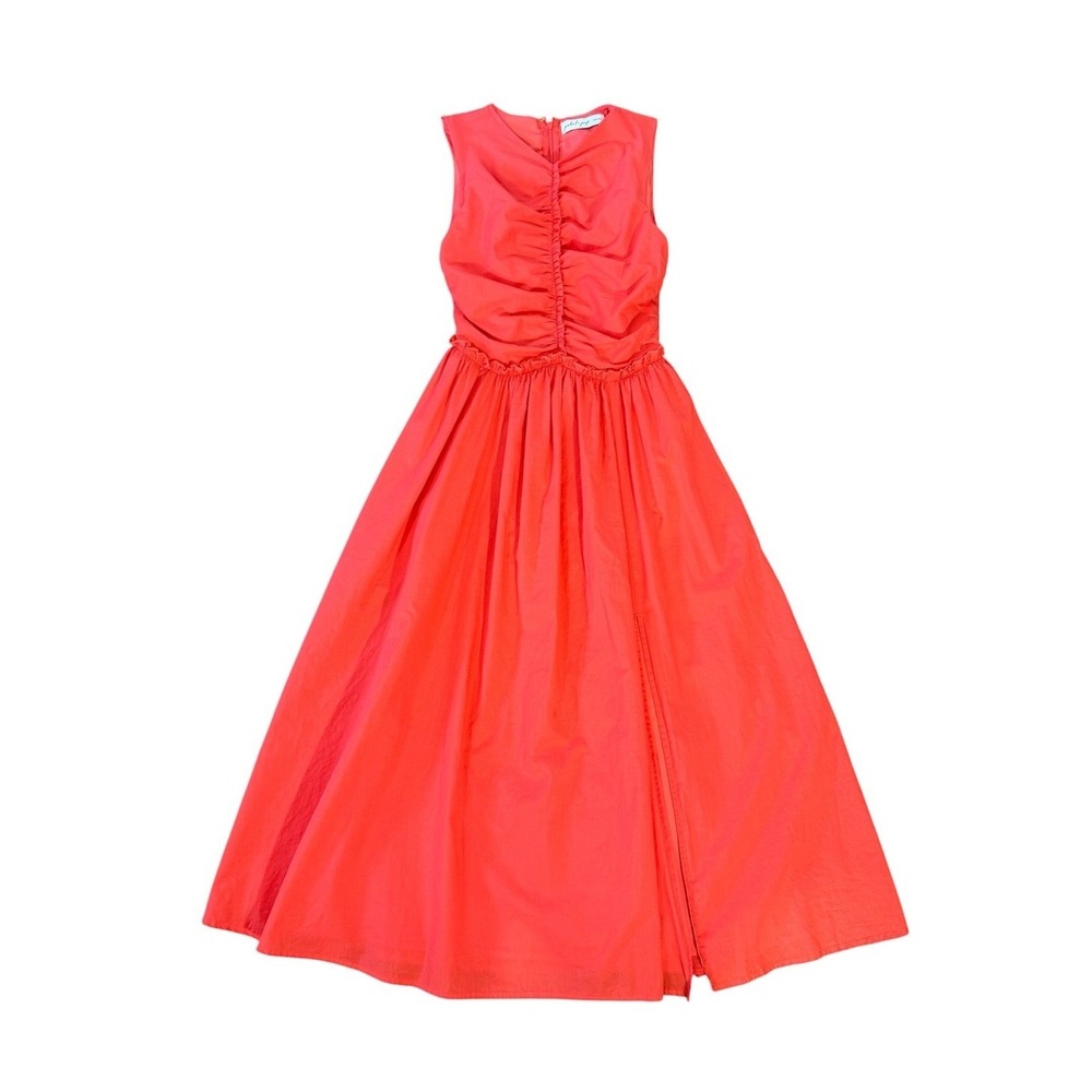 Petal & Pup Coral Midi Dress